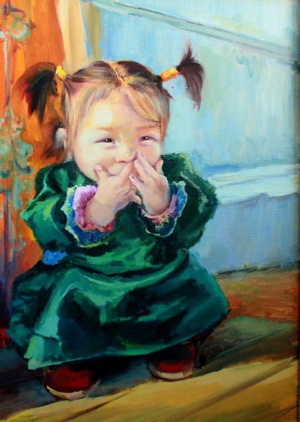 картина маленькая девочка